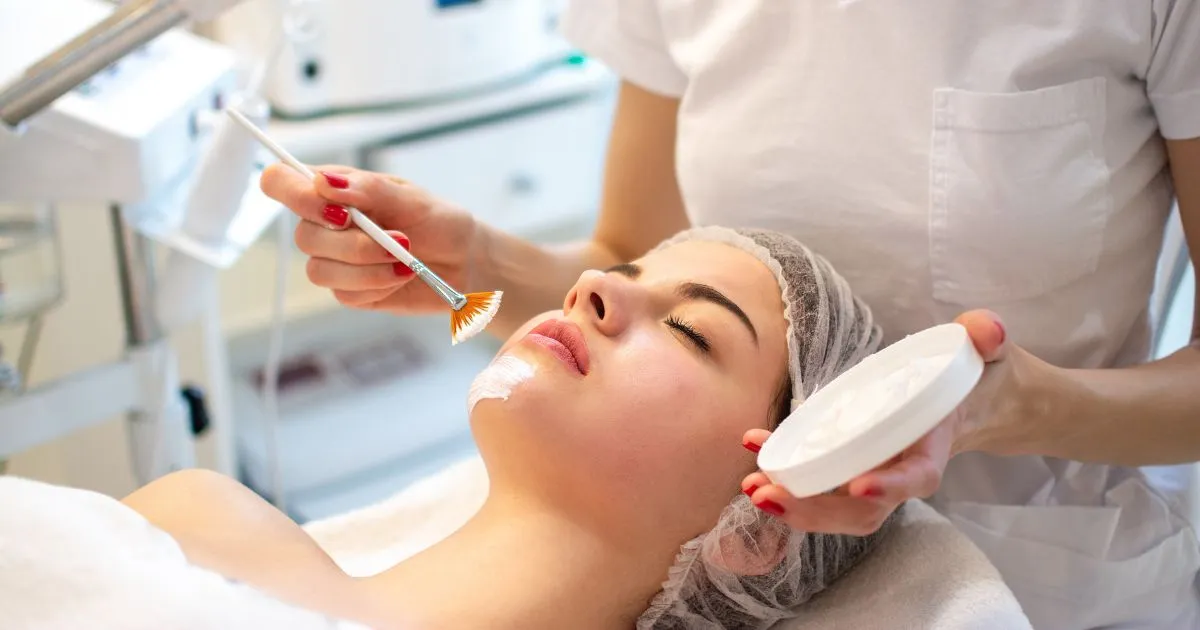 Signature Facial treatment in progress, suitable for all skin types and fine line reduction.
